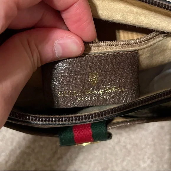 Gucci Brown and Tan Crossbody Bag with Iconic Design - Picture 6 of 8